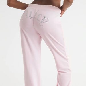 JUICY COUTURE  - OG BIG BLING VELOUR TRACK PANTS